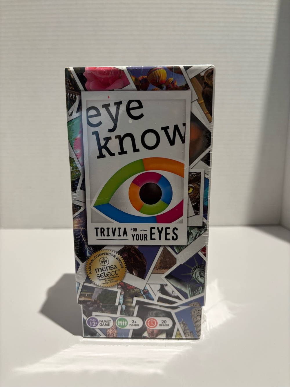 Eye Know: Trivia For Your Eyes Family Card Game Mensa Select New in Box Sealed
